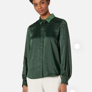 kate spade silk blouse button down